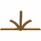 Ekena Millwork Redmond Rough Sawn Timber Gable Bracket, Western Red Cedar, 72"W x 45"H x 2"D x 4"F, 15/12 Pitch GBW072X45X0204RED00RWR - alternate 5